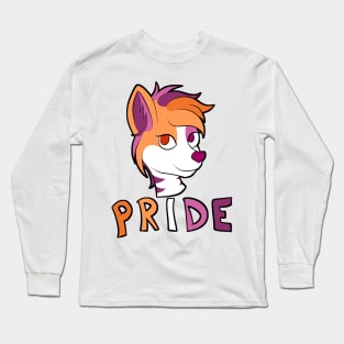 Lesbian Pride - Furry Mascot 2 Long Sleeve T-Shirt